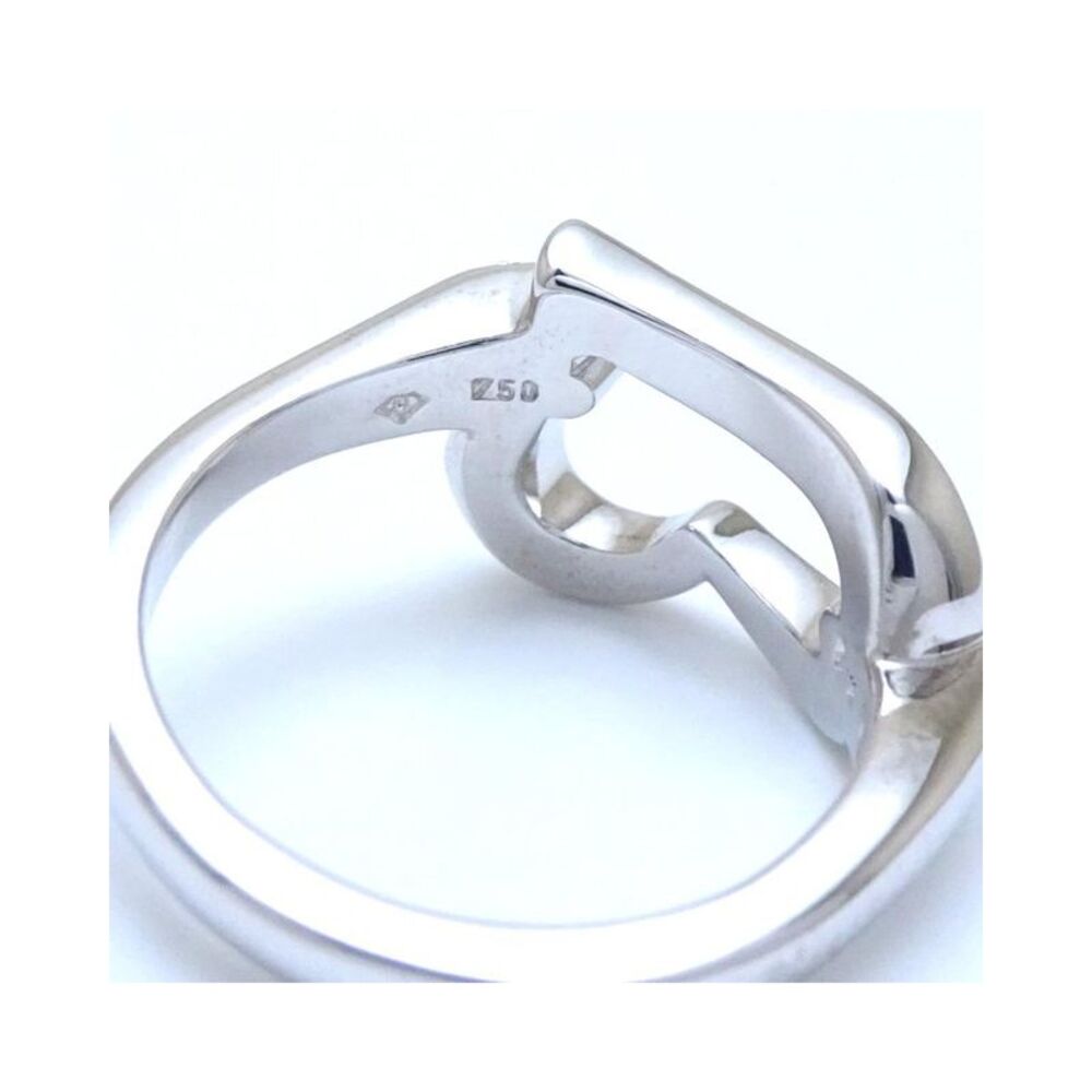 Pre Loved Piaget  Possession Open Heart Diamond Ring 18k White Gold - Picture 7 of 8